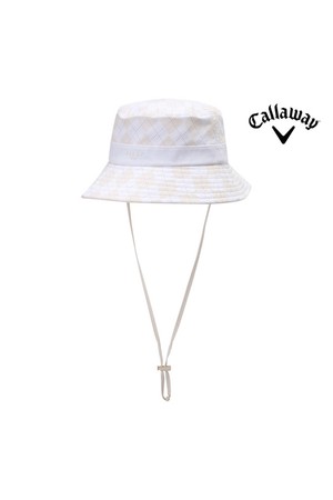 캘러웨이 우먼스 필리 아가일 버킷햇 여성용 골프모자 베이지_BEIGE-a