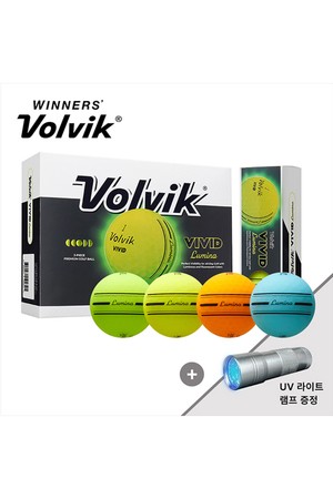 볼빅 비비드 루미나 듀얼코어 3피스 골프공 12구_GREEN-a