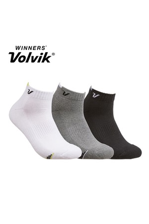 [3종세트] 볼빅 남성 여성 단목 중목 골프양말 택1_WHITE-a