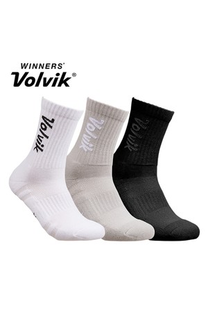 [3종세트] 볼빅 남성 여성 단목 중목 골프양말 택1_GREY-a