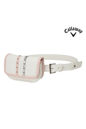캘러웨이 2026 우먼스 스타웨이 여성용 골프 벨트백 화이트/핑크-a