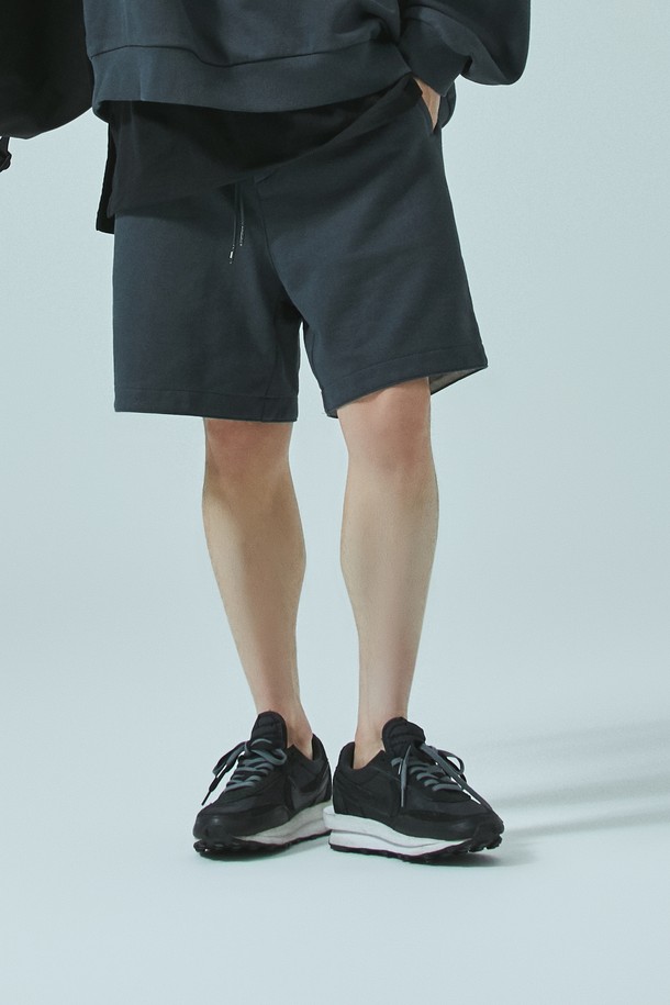 BDDN - 캐주얼팬츠 - [BDDN]Sweat Banding Shorts_Dark Grey