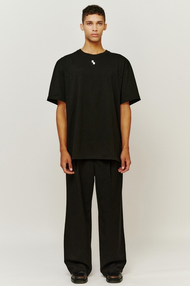 BDDN - 반팔티셔츠 - [BDDN] Symbol Loose-fit Half-sleeve Tshirt_Black