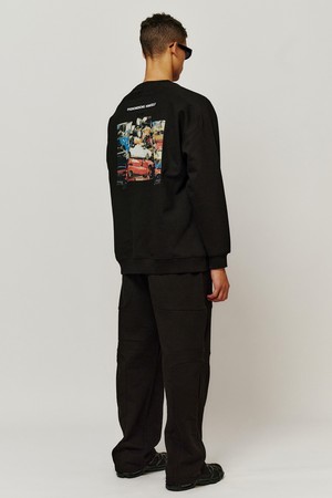 [BDDN]Graphic Loose-fit Sweatshirt_Black