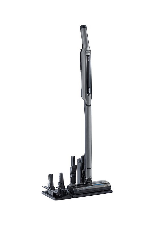 샤크 에보파워 핸디 진공 청소기 CS401은 강력한 225W 출력으로 먼지를 효과적으로 제거하며, 핸디/스틱 모드 전환이 가능하여 좁은 공간부터 넓은 공간까지 편리하게 청소할 수 있습니다. 7.7V 3000mAh 리튬이온 배터리를 탑재하여 핸디 모드에서는 최대 20분, 스틱 모드에서는 12분 동안 사용할 수 있으며, HEPA 필터로 미세 먼지까지 깨끗하게 걸러줍니다. 미니 모터 브러시, 틈새 노즐, 매트리스 툴 등 다양한 구성품과 자동 충전, 원터치 먼지통 비우기 등의 편리한 기능으로 쾌적한 청소를 돕습니다.
