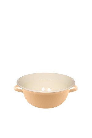 리스 번트 법랑 양수 믹싱볼 14cm 옐로우