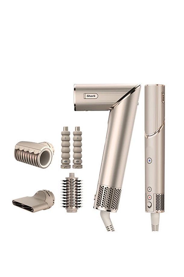 [SharkNinja] 샤크 플렉스타일 에어 스타일러 HD434KR은 드라이 기능과 스타일링 기능을 동시에 제공하는 2-in-1 헤어 스타일러입니다. 회전 노즐과 코안다 이펙트 기술을 통해 간편하게 원하는 헤어 스타일을 연출할 수 있으며, 4단계 온도 조절과 3단계 풍속 조절로 모발 손상을 최소화합니다.  피니싱 폴리셔 브러시, 컬링 배럴, 스타일링 컨센트레이터, 라운드 브러시 등의 구성품으로 다양한 스타일링이 가능하며, 700g의 가벼운 무게와 2.44m 케이블 길이로 편리하게 사용할 수 있습니다.
