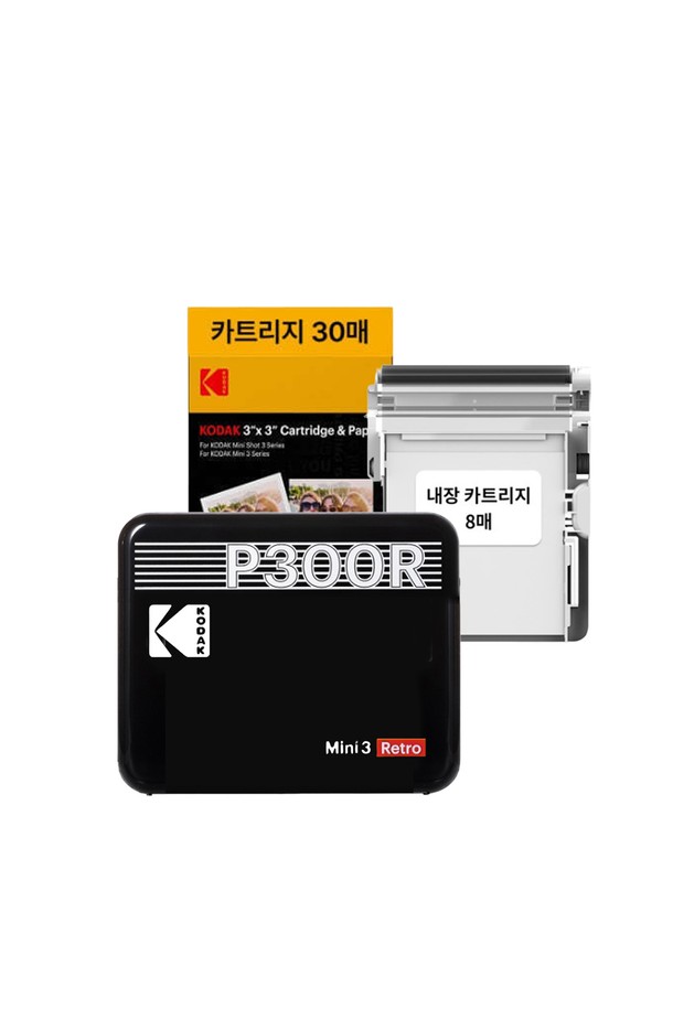 코닥 미니3 레트로 포토프린터 사진인화기 (블랙)는 간편하게 사진을 인화할 수 있는 포토프린터입니다. 132mm x 104mm 크기에 450g의 무게로 휴대성이 뛰어나며, 블루투스 연결을 지원하여 스마트폰과 간편하게 연결할 수 있습니다. 4PASS 염료 승화 프린팅 기술과 라미네이트 코팅으로 선명하고 오래가는 사진을 인쇄하며, 3인치 카트리지를 사용합니다. 전용 앱을 통해 필터, 프레임, 콜라주, 스티커 등 다양한 편집 기능을 활용하여 개성 넘치는 사진을 만들 수 있으며, 1회 충전으로 약 20장 인쇄가 가능합니다.
