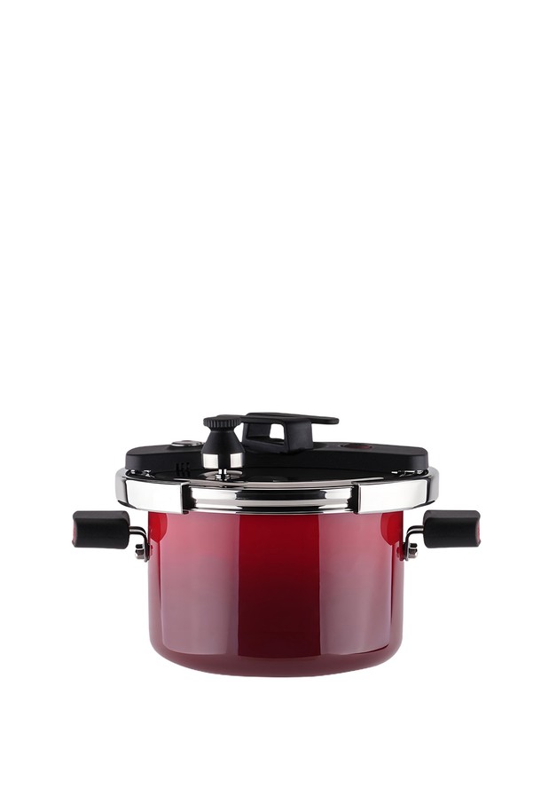 레벤호프(Levenhuff) 스테인리스 에나멜 압력솥 레드는 주방 조리에 특화된 압력 조리 도구입니다. 튼튼한 스테인리스 소재에 에나멜 코팅이 더해져, 내구성과 함께 세련된 디자인을 자랑합니다. 압력 조절 기능을 통해 다양한 요리를 쉽고 빠르게 완성할 수 있으며, 압력 안전장치가 탑재되어 안전하게 사용할 수 있습니다. 양손잡이 디자인으로 안정적인 사용감을 제공하며, 압력식 뚜껑으로 편리하게 이용할 수 있습니다. 
