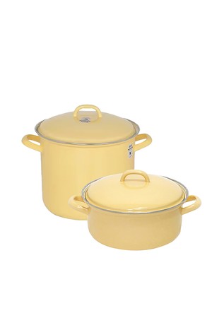 리스 번트 법랑 양수냄비 2종세트(20,20(H)cm)