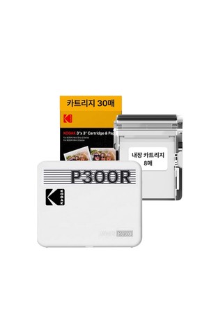 코닥 미니3 레트로 포토프린터 사진인화기+카트리지 38매 (화이트)