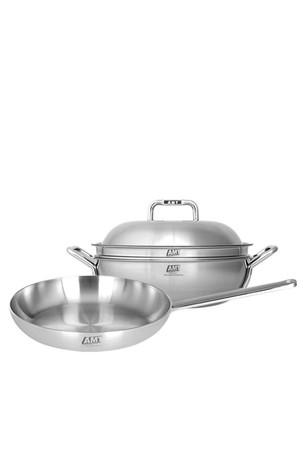 AMT 316Ti 통5중 28cm세트(파티웍,플랫팬)