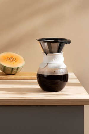 보덤 푸어오버 커피메이커 영구필터 500ml 오프화이트