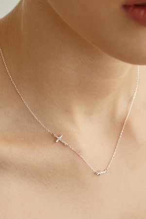 [silver925] tidy cross necklace_roaju