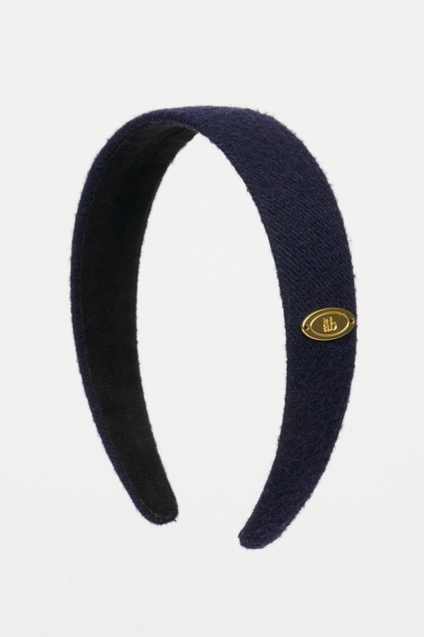 le abonne - 헤어 ACC - ABONNE CIRCLE LOGO HAIR BAND_NAVY