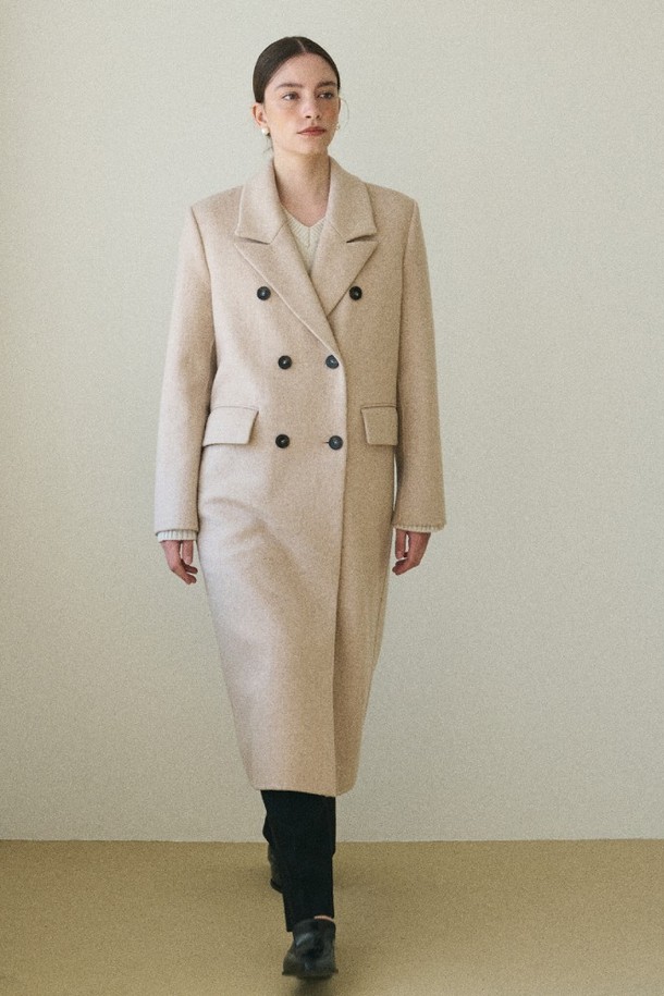 le abonne - 코트 - CLASSIC WOOL COAT_OATMEAL