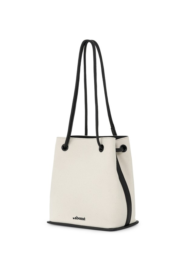 le abonne - 숄더백 - Bene bag_canvas black