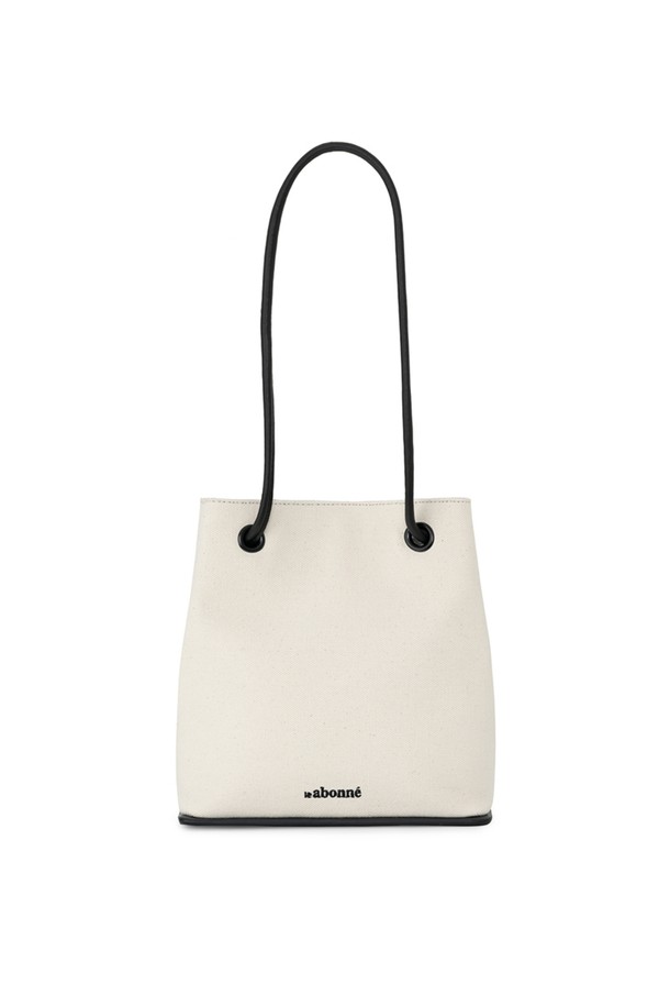 le abonne - 숄더백 - Bene bag_canvas black