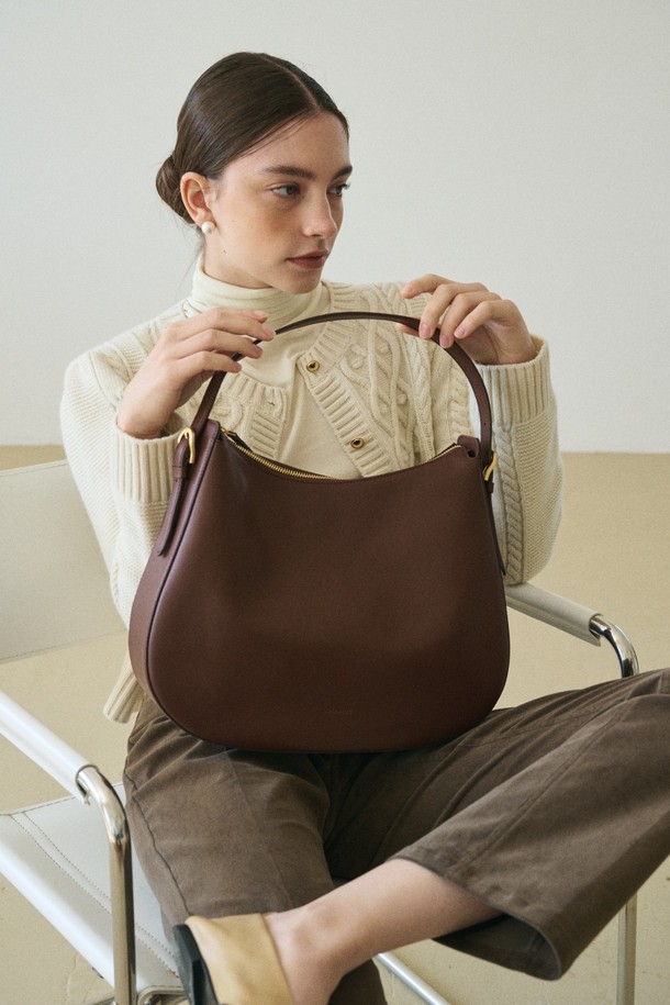 le abonne - 숄더백 - AIRY BAG_BROWN