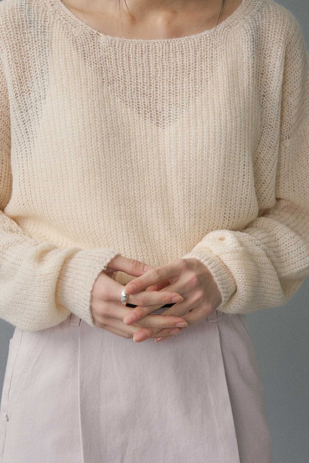 le abonne - 스웨터 - SOFT PULLOVER_IVORY