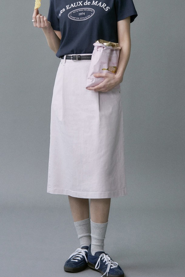 le abonne - 롱스커트 - BALLOON COTTON SKIRTS_LIGHT VIOLET