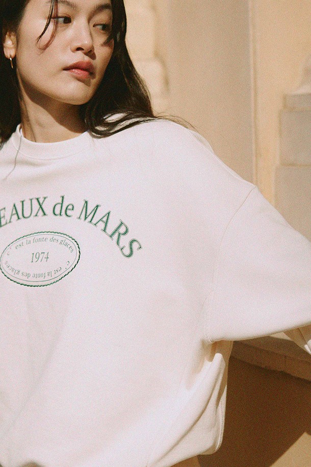 le abonne - 스웻셔츠 - MARS SWEAT SHIRT_CREAM