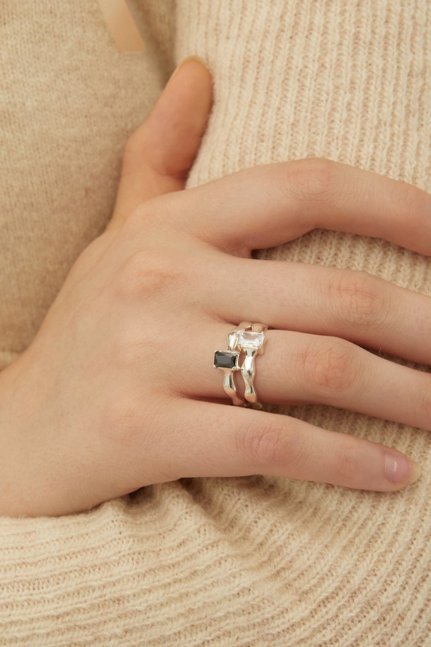 roaju - 반지 - [silver925]baguette shine ring