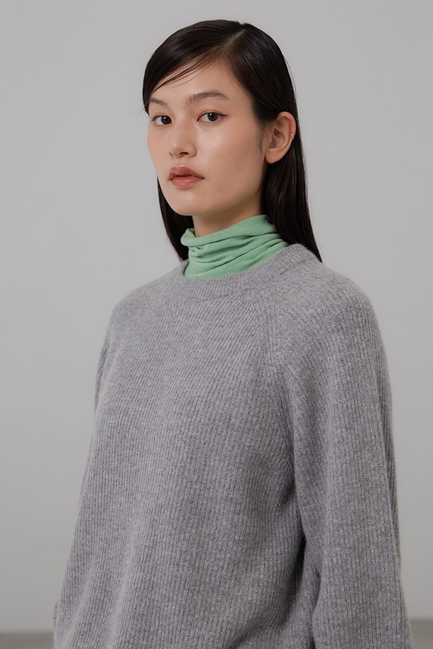 le abonne - 스웨터 - BALLOON KNIT_GREY