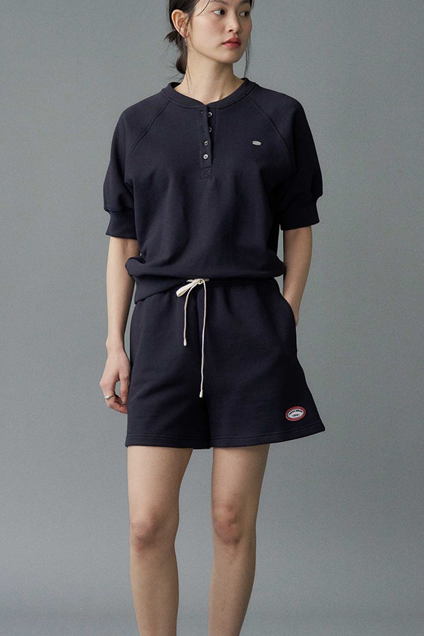 le abonne - 쇼트팬츠 - CLASSIC SWEAT SHORTS_NAVY