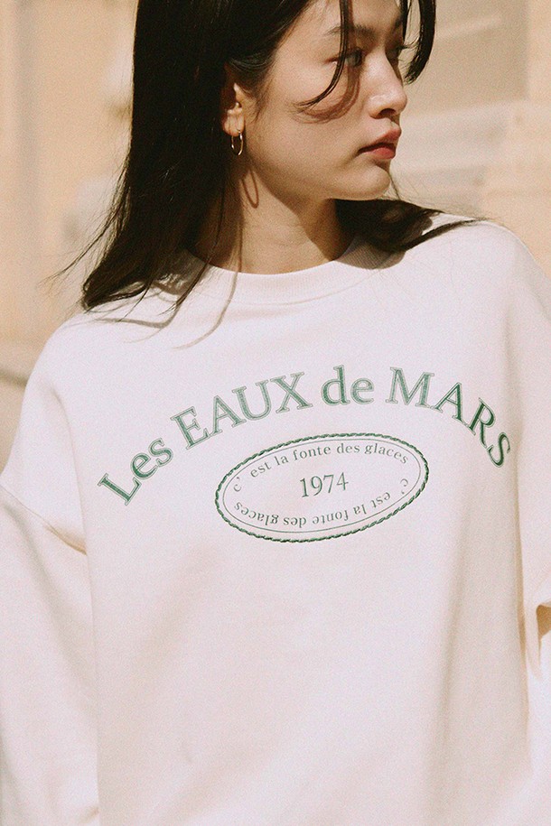 le abonne - 스웻셔츠 - MARS SWEAT SHIRT_CREAM