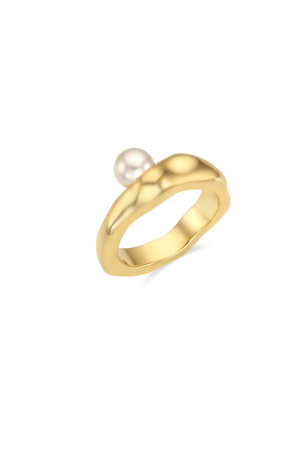 roaju - 반지 - Calm pearl bold ring