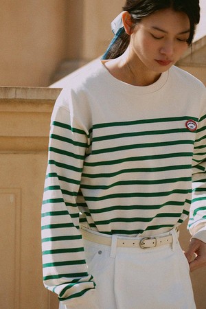 CLASSIC STRIPE TEE_GREEN