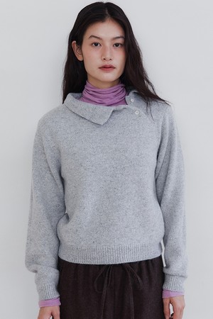 ALPACA HALF PK KNIT_GREY