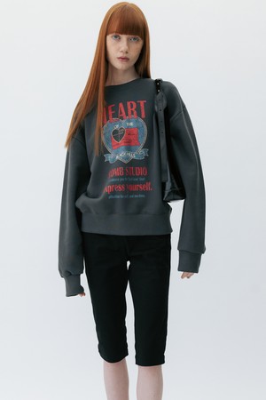 CO COMB STUDIO SLOGAN SWEATSHIRT_CHARCOAL