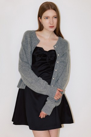 CO PEARL KNIT CARDIGAN_GREY