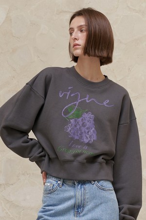 A VIGNE SWEATSHIRT_CHARCOAL