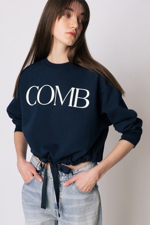 CO RIBBON TIE SWEATSHIRT_NAVY