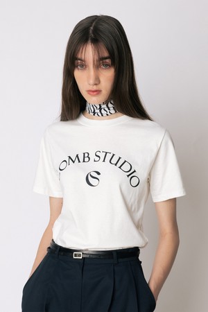 CO LOGO PRINT BASIC T-SHIRT_WHITE