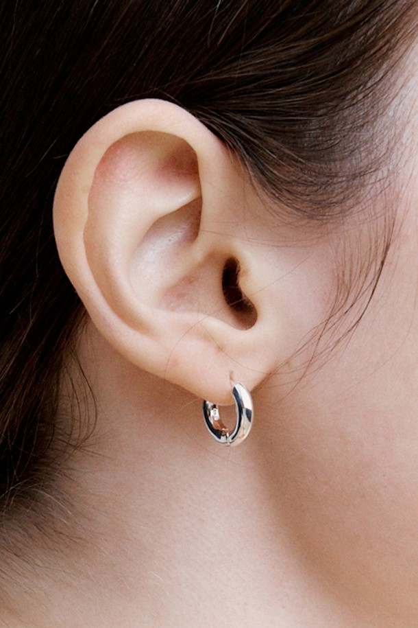 roaju - 귀걸이 - [silver925]classic hoop earring-s