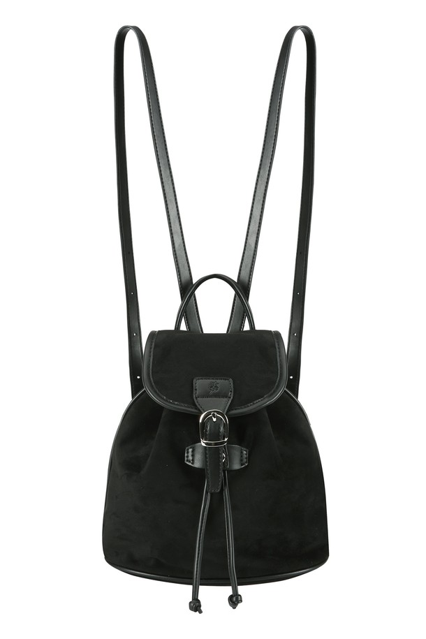 AMONG - 백팩 - A SUEDE BACKPACK_BLACK