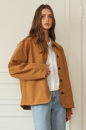 [24SS] A FAUX SUEDE JACKET_CAMEL