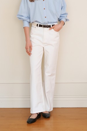 [24SS] A STRAIGHT COTTON PANTS_WHITE