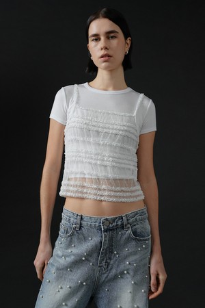 CO CROP LACE SLEEVELESS TOP_WHITE