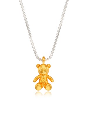 [silver925]mini teddy bear necklace