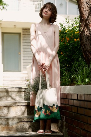 A 2-WAY SHIRRING DRESS_PINK