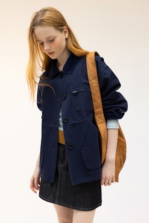 CO WAIST STRING WORK JACKET_NAVY