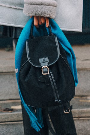 A SUEDE BACKPACK_BLACK