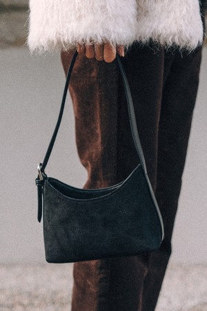 A SUEDE MINI BAG_BLACK