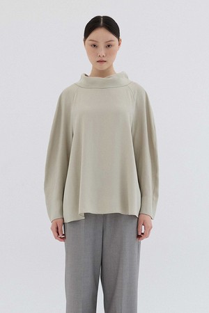 BACK BUTTON BLOUSE_MINT