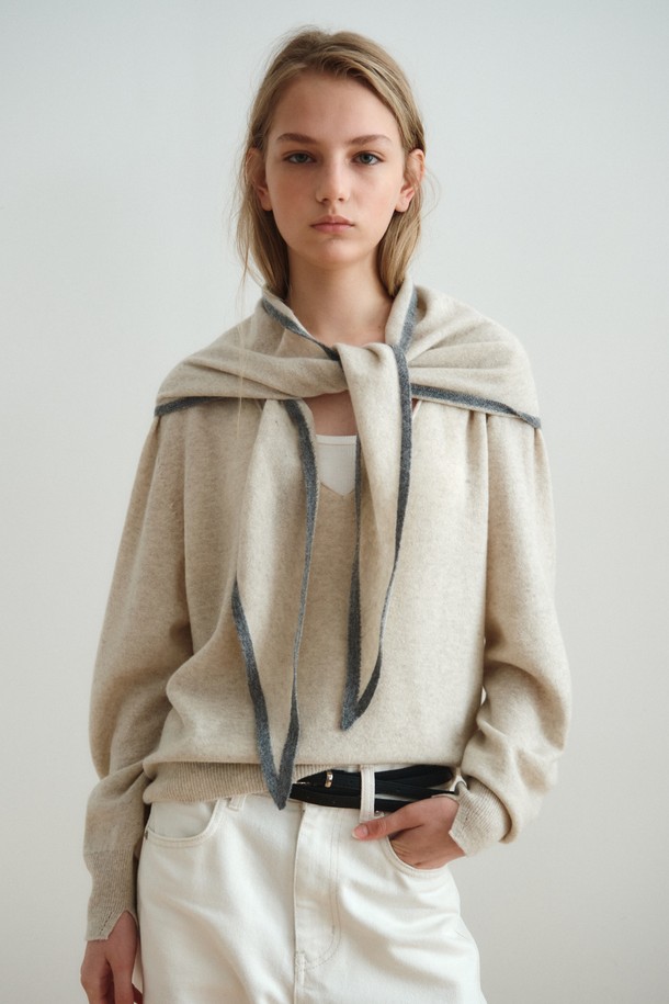 WOOL CASHMERE DEEP V-넥 TOP_PALE BEIGE는 부드러운 촉감의 울 90%, 캐시미어 10% 혼방 소재로 제작된 여성용 니트/스웨터입니다. 홀가먼트 니팅 공법(무봉제)으로 제작되어 편안한 착용감을 선사하며, 레귤러핏과 레귤러 기장으로 깔끔한 실루엣을 연출합니다. 얇은 두께의 긴소매 브이넥 디자인으로 가을, 겨울철 데이트룩, 출근룩 등 다양한 스타일에 활용하기 좋습니다. 미니멀, 클래식, 캐주얼 스타일 모두 소화 가능하며, 레이어드 스타일링에도 용이합니다. 드라이클리닝을 권장합니다.
